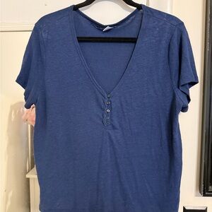 Old Navy Deep Blue Short Sleeve Tee